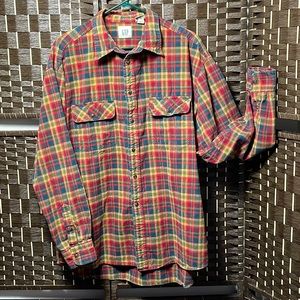 Vintage Gap Thick Cotton Plaid Button Up